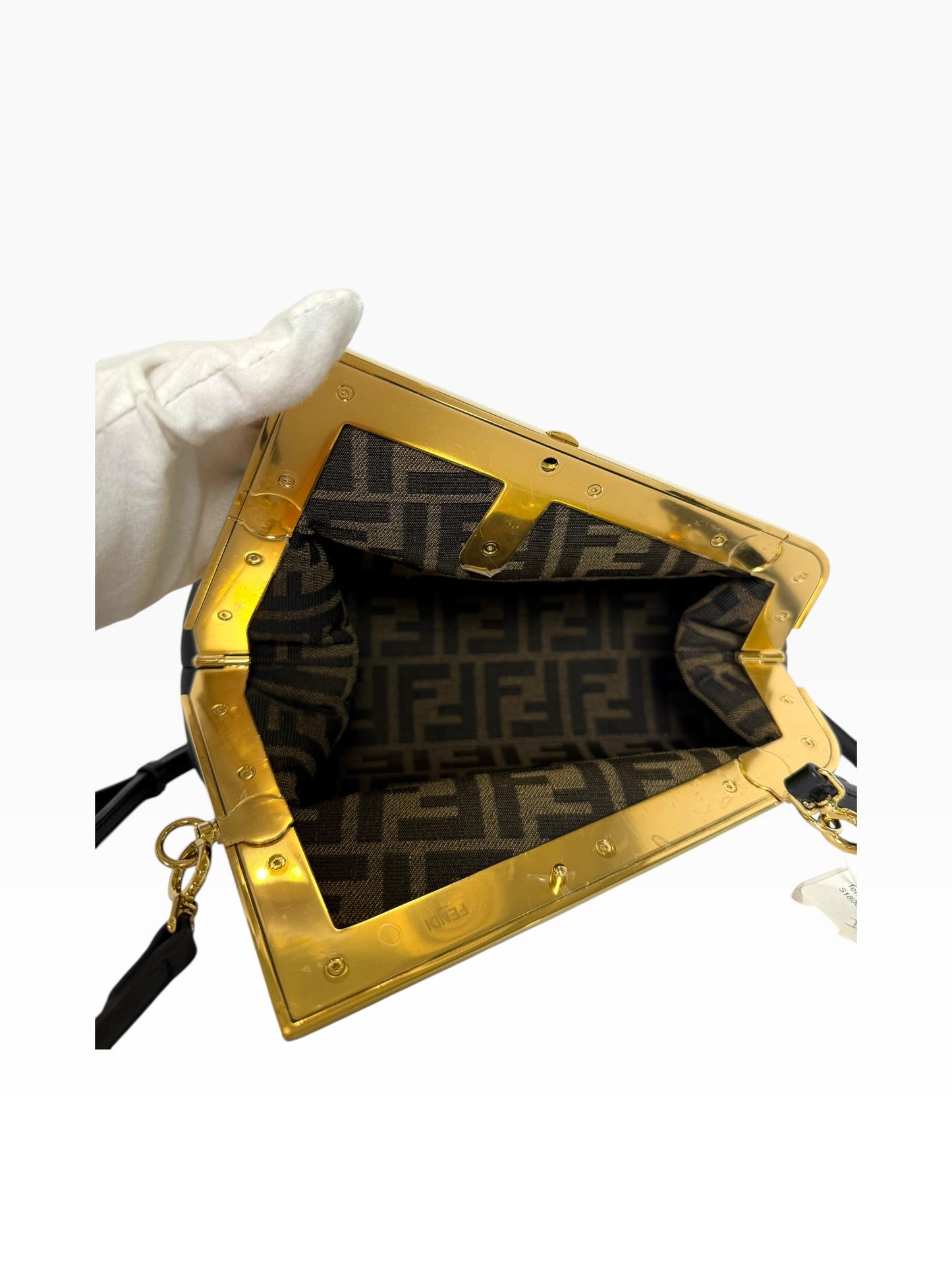 Fendi First Black Kisslock