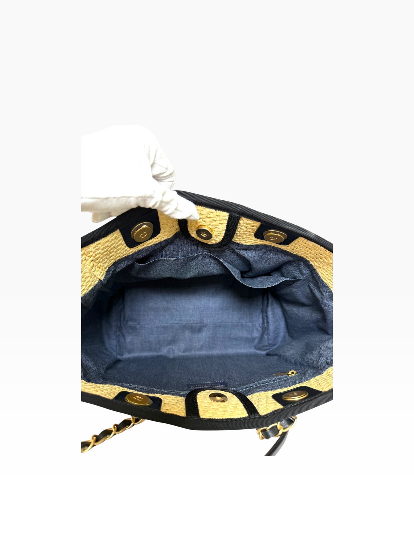 Chanel Raffia Tote