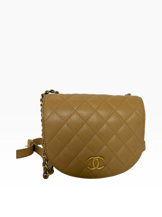 Chanel Nude Buckle Crossbody