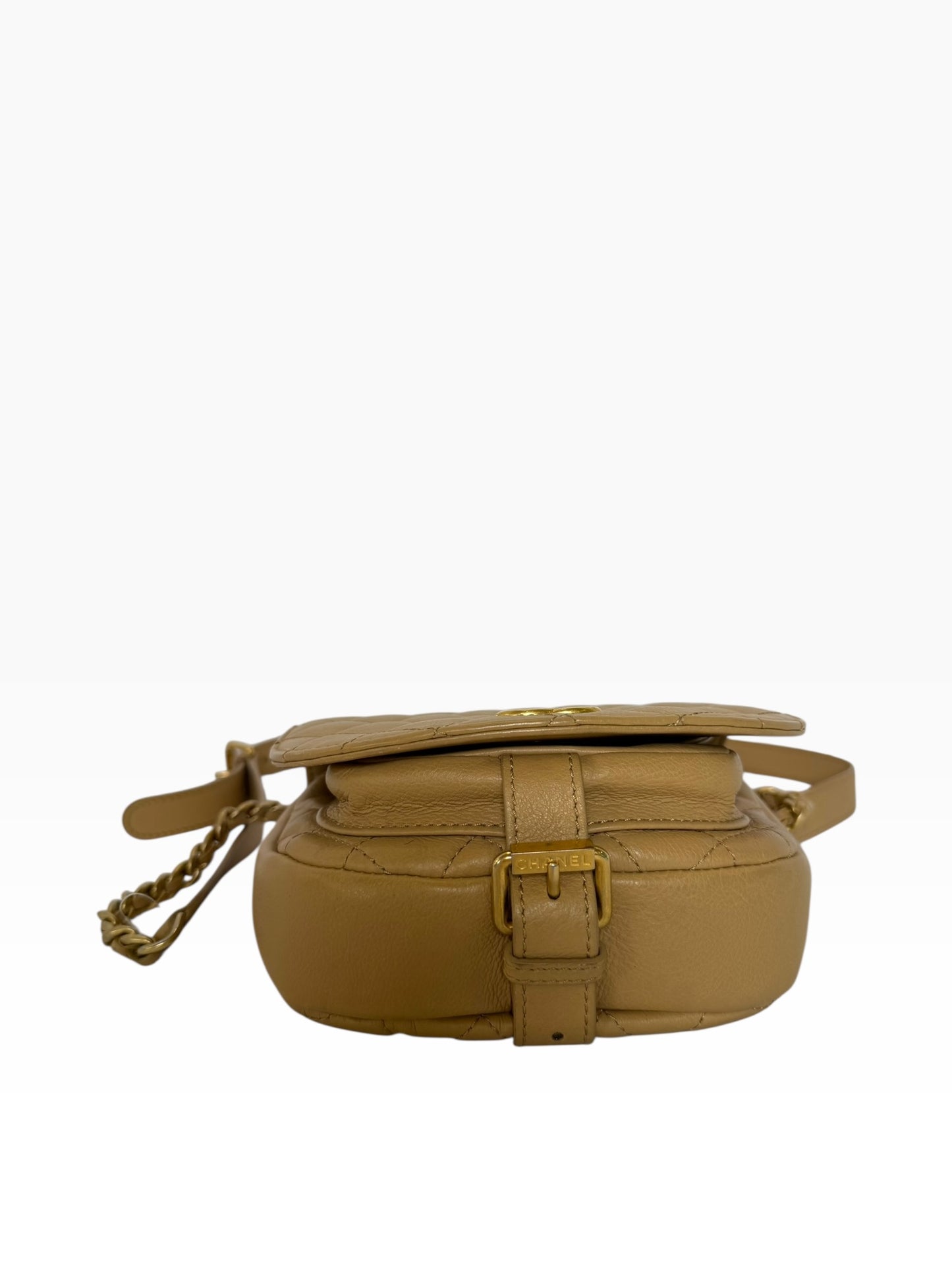 Chanel Nude Buckle Crossbody
