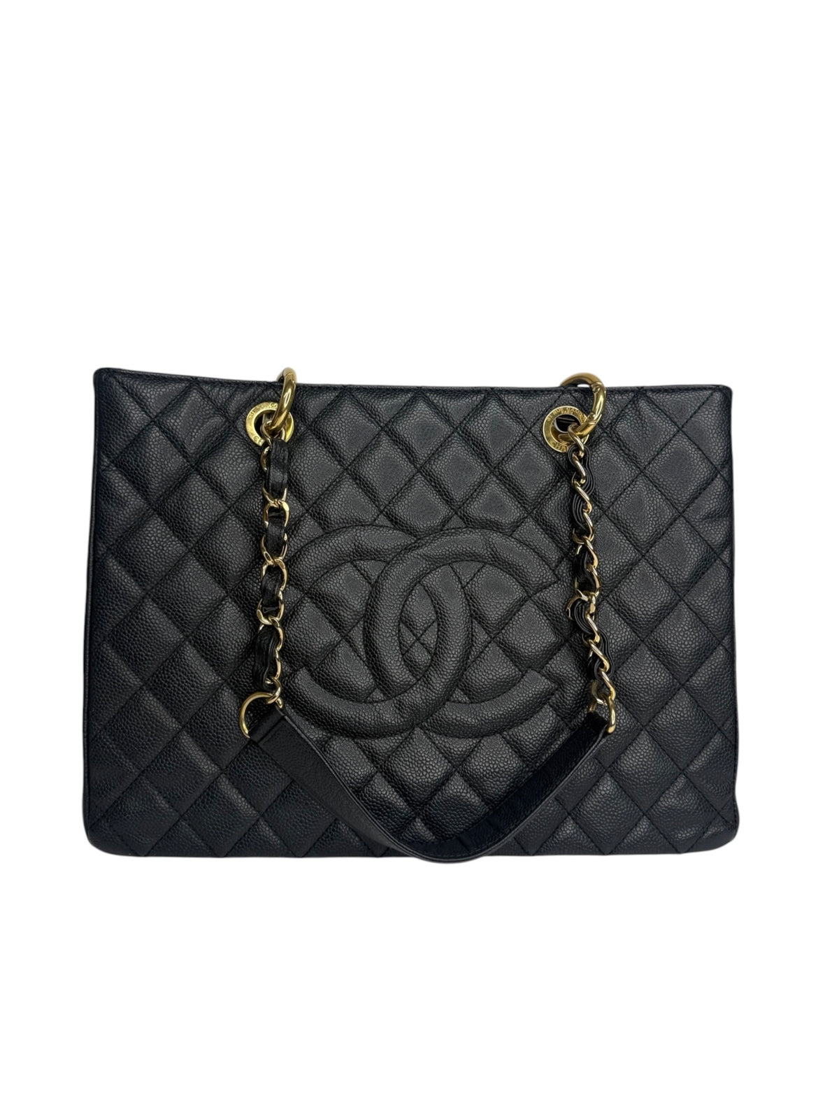 Chanel Black Caviar Grand Shopping Tote GHW T9307