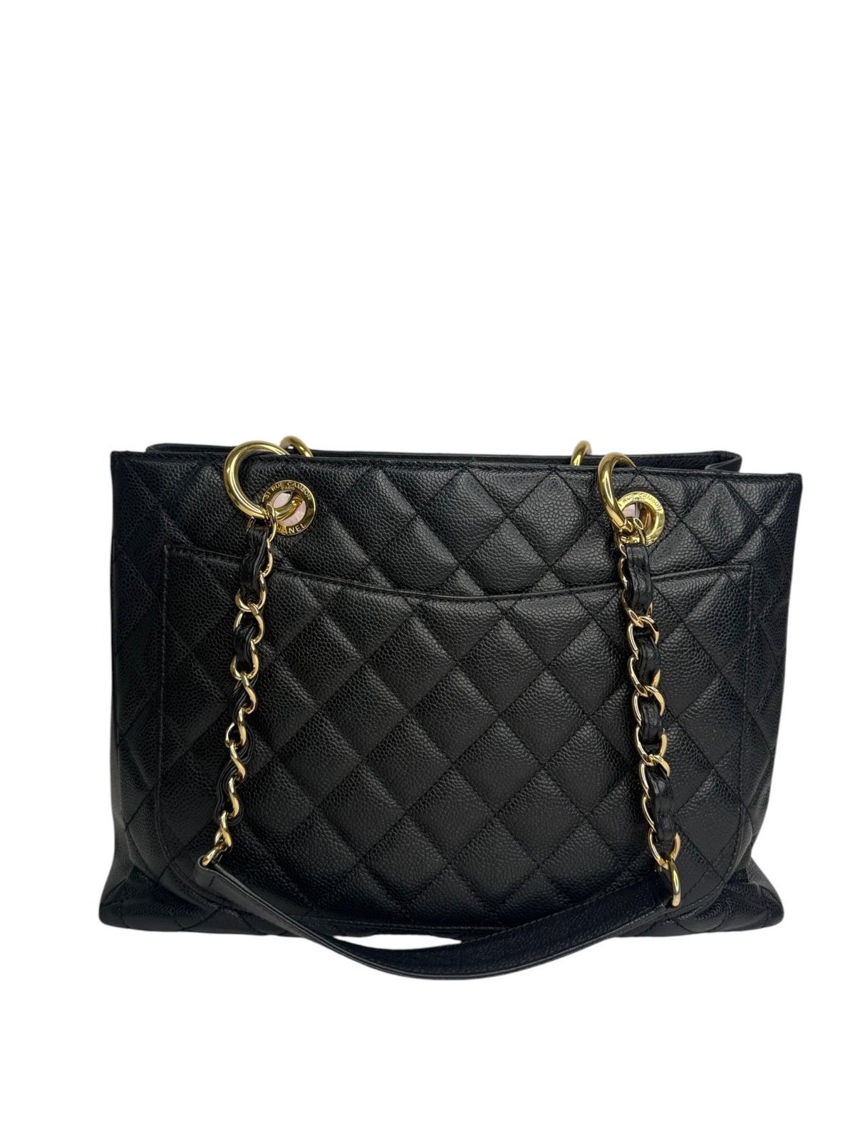 Chanel Black Caviar Grand Shopping Tote GHW T9307