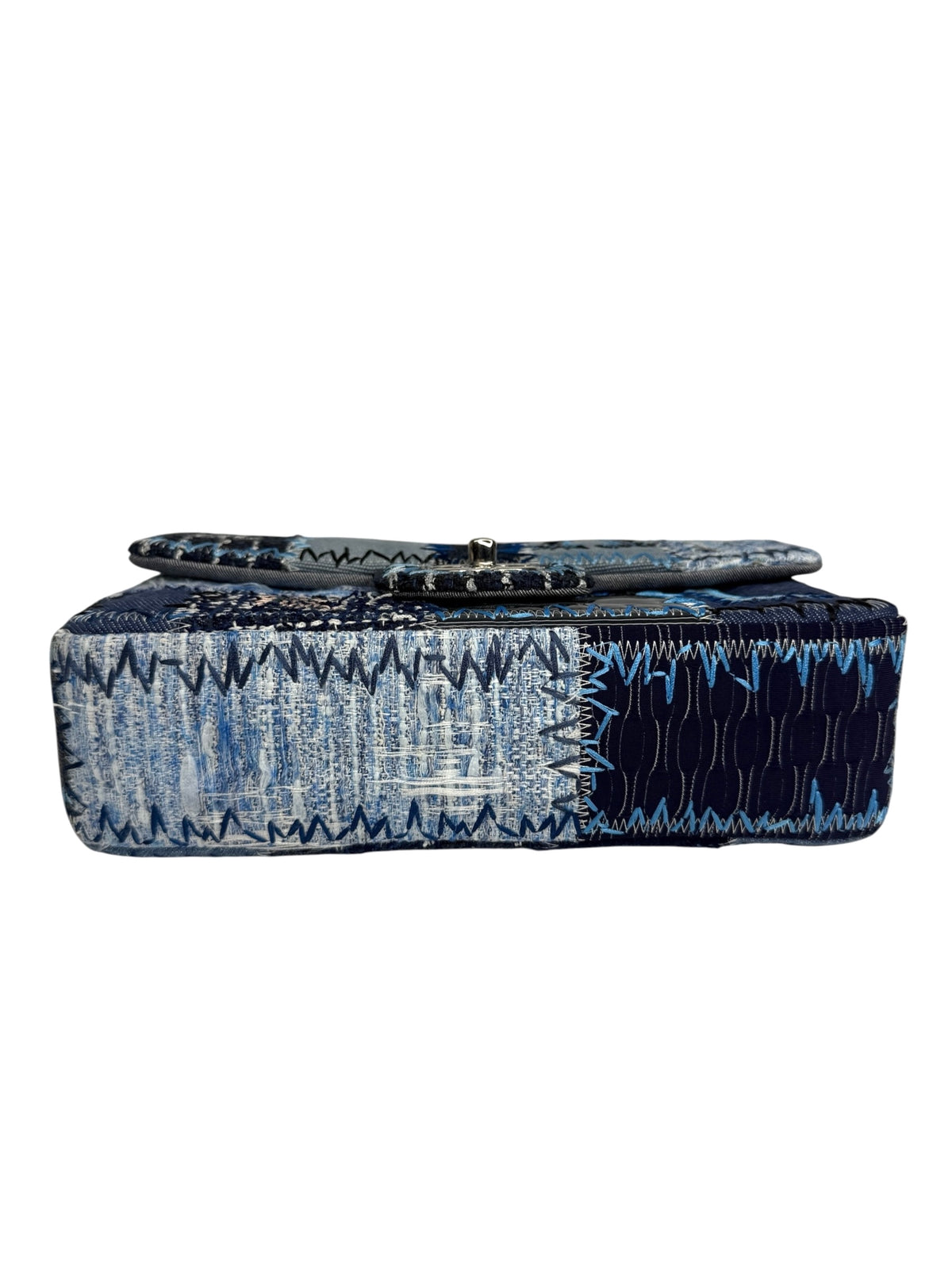 Chanel Denim Tweed Patchwork Medium Flap T9308