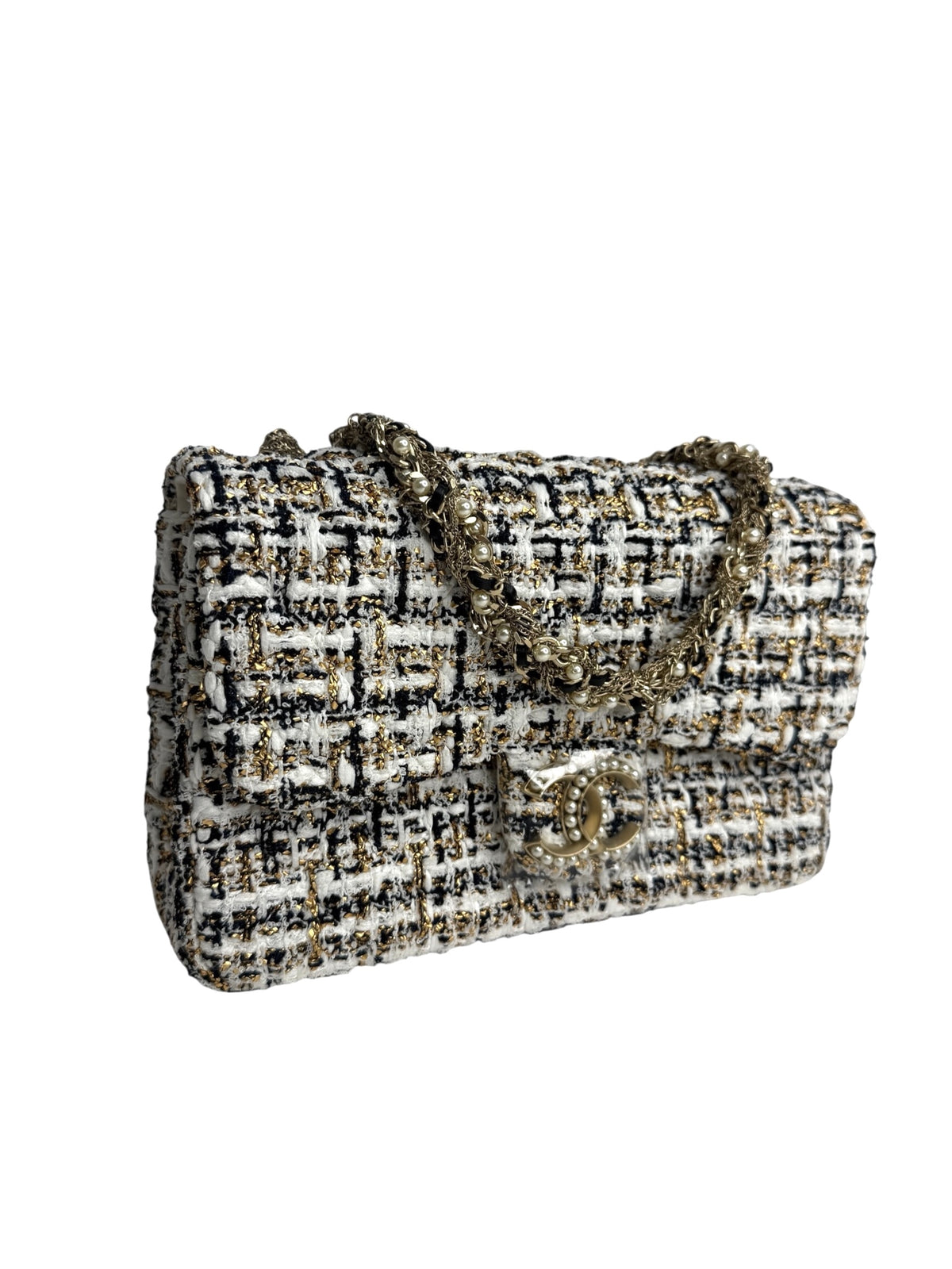 Chanel Tweed and Pearl Westminster Flap T9311
