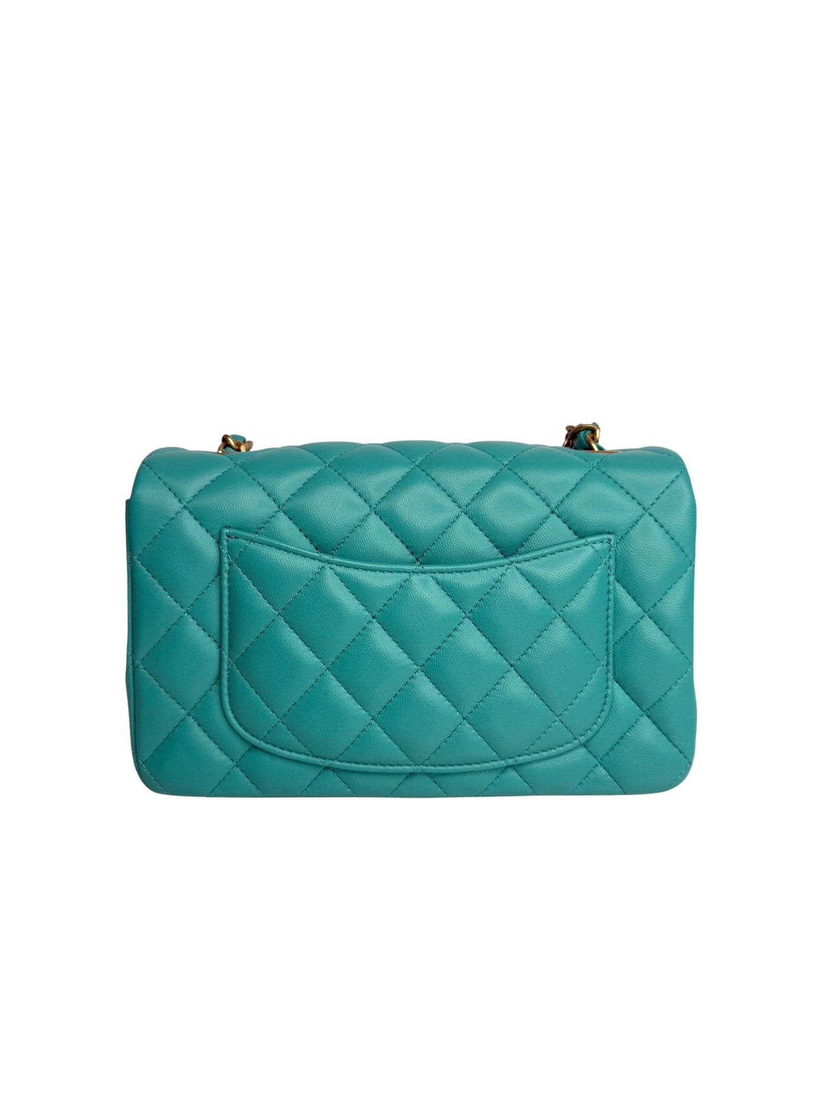 Chanel Turquoise Mini Flap T9309