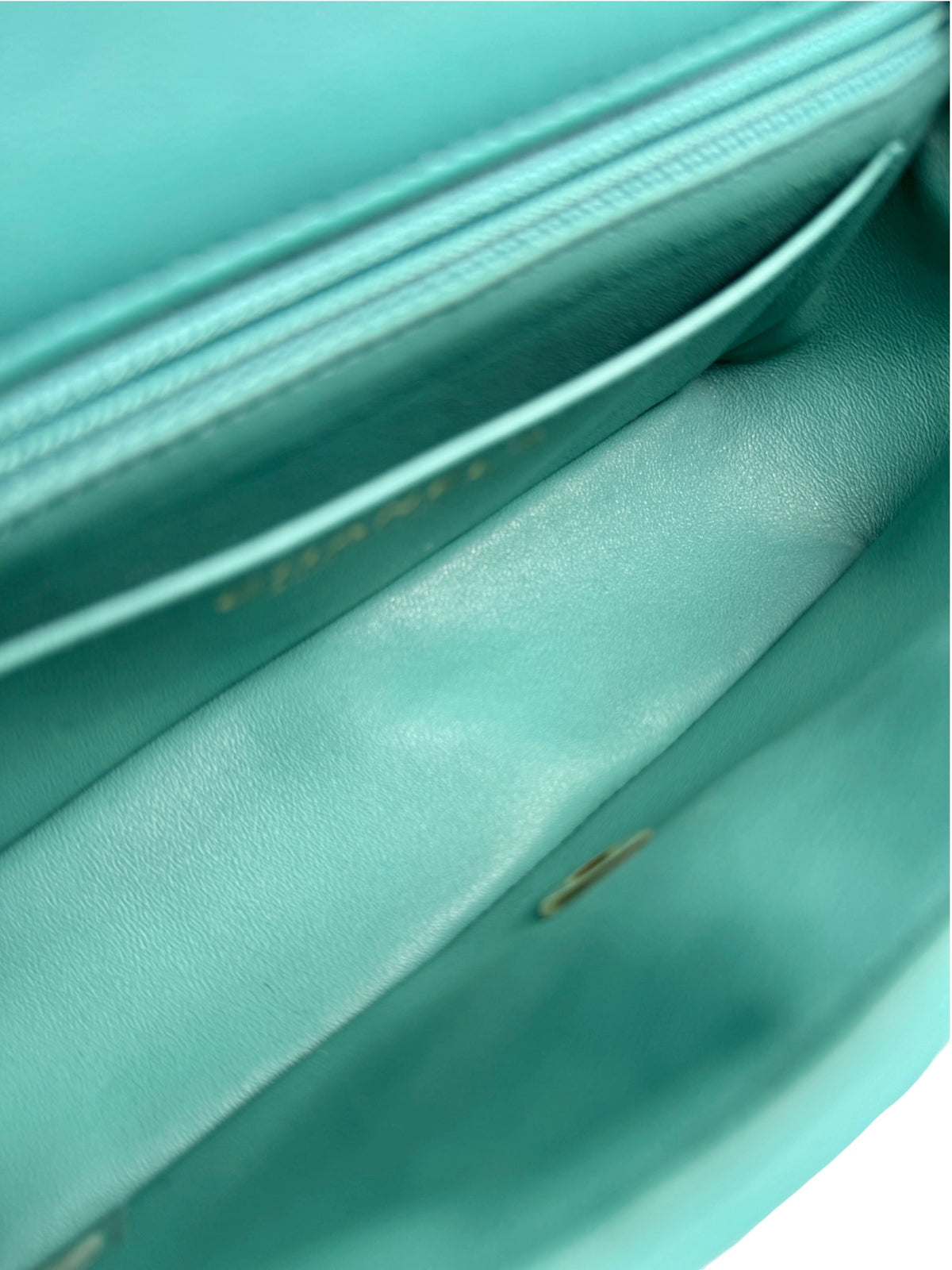 Chanel Turquoise Mini Flap T9309