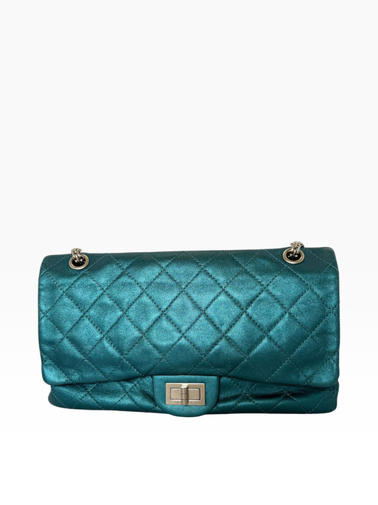 Chanel Reissue 2.55 Metallic Blue 227