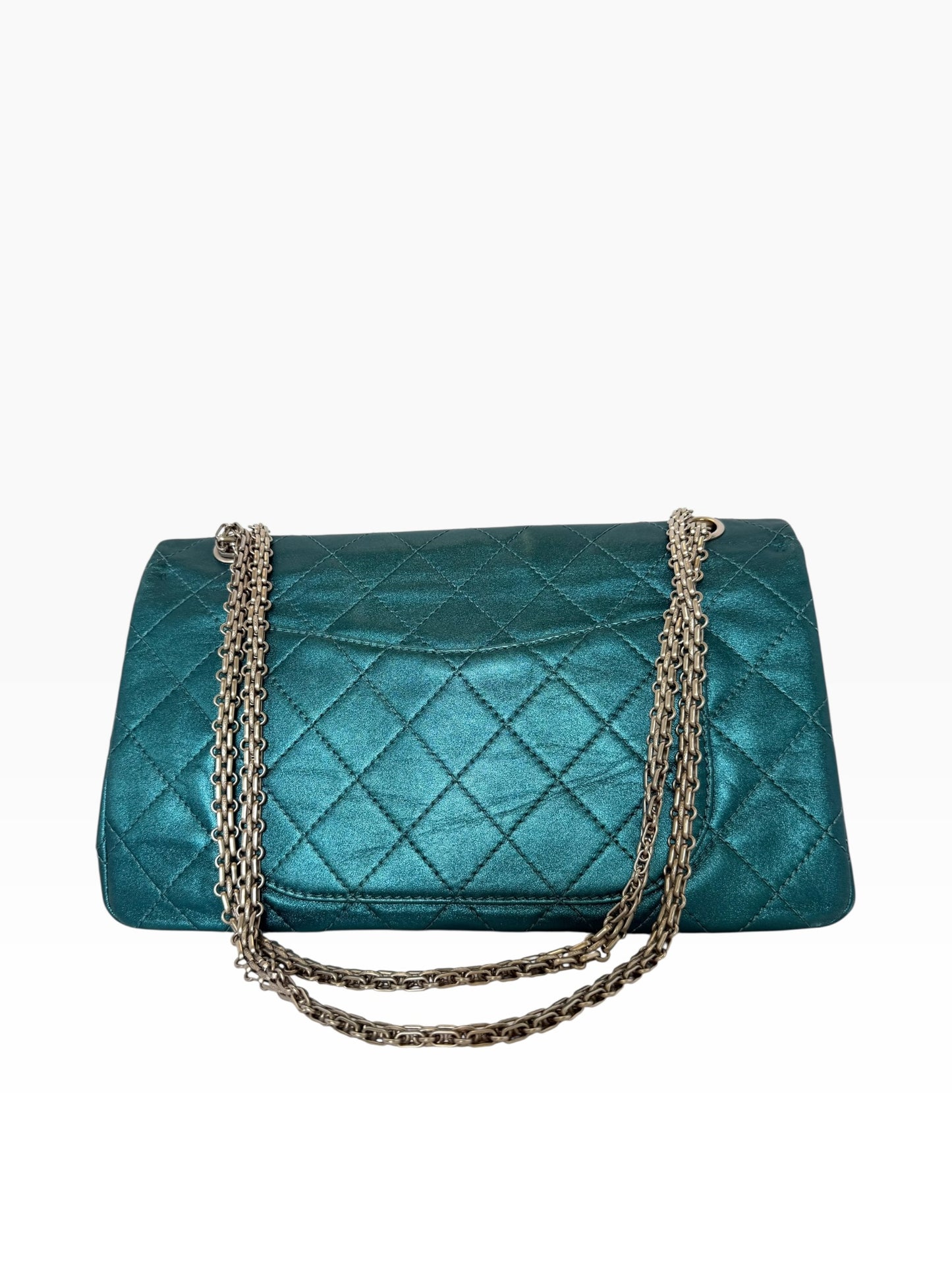 Chanel Reissue 2.55 Metallic Blue 227