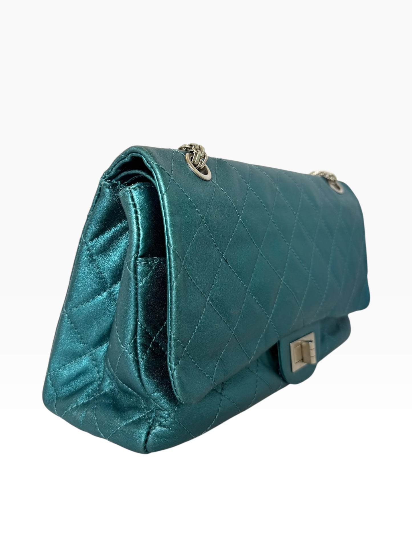 Chanel Reissue 2.55 Metallic Blue 227