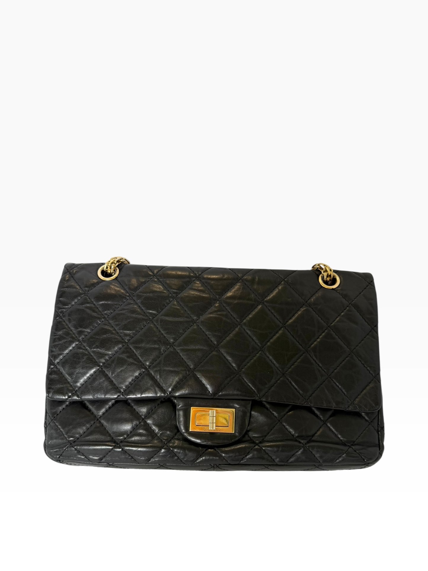 Chanel Reissue 2.55 Black 227 GHW