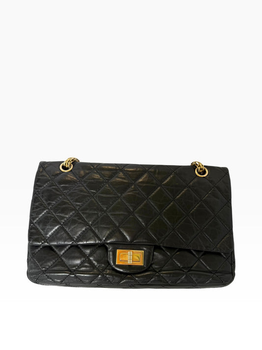 Chanel Reissue 2.55 Black 227 GHW