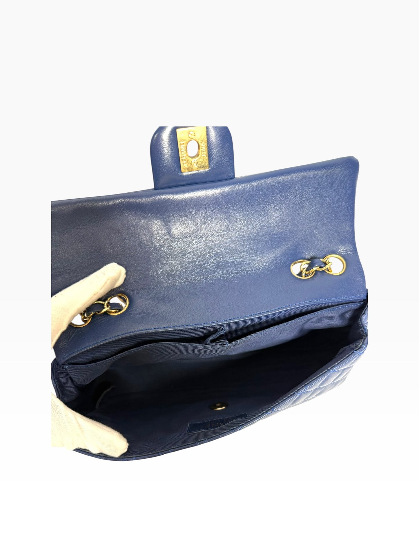 Chanel Royal Blue East/West Valentine GHW