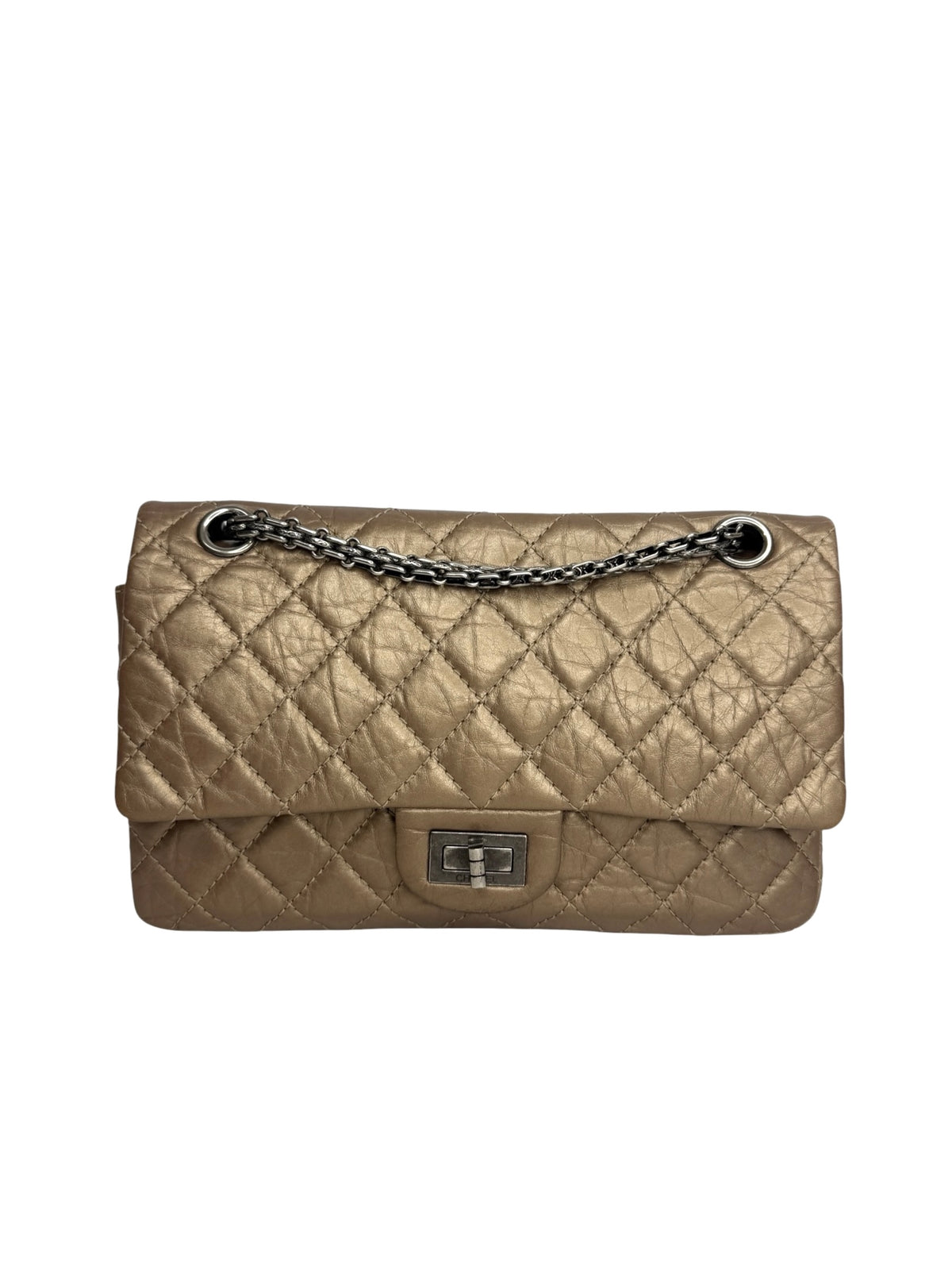 Chanel Metallic Reissue 2.55 Double Flap T9274