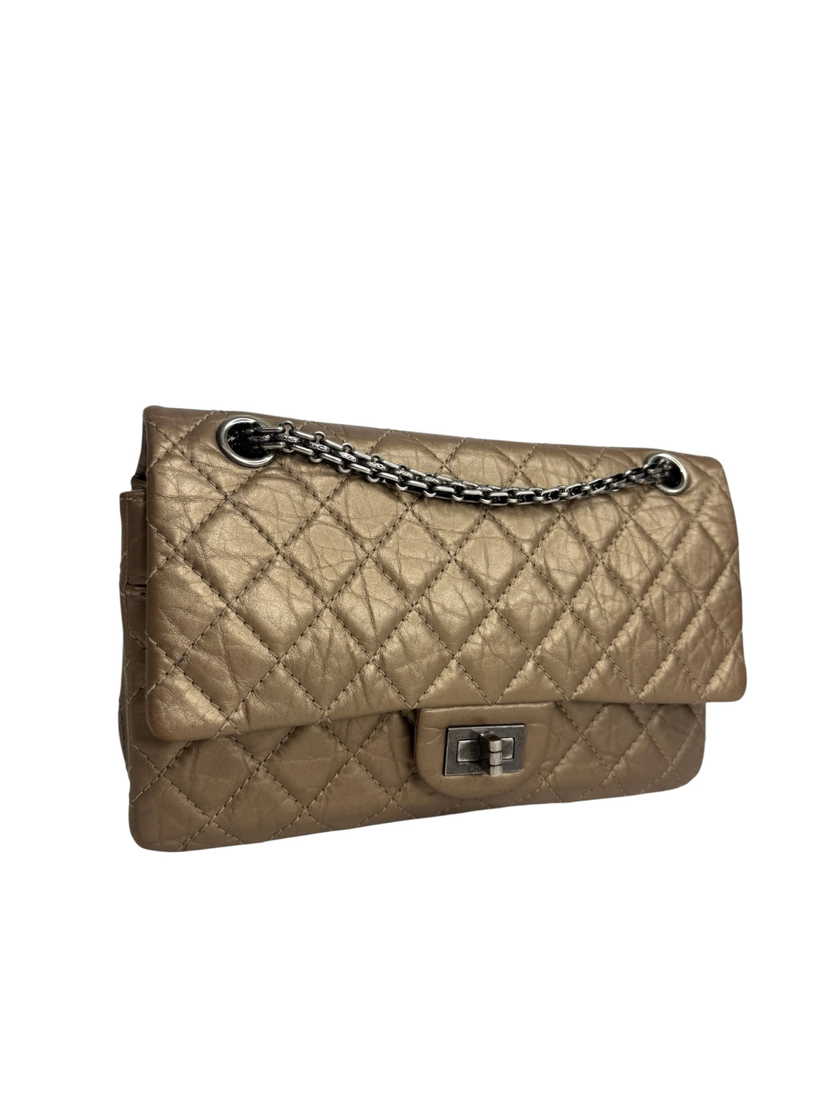 Chanel Metallic Reissue 2.55 Double Flap T9274