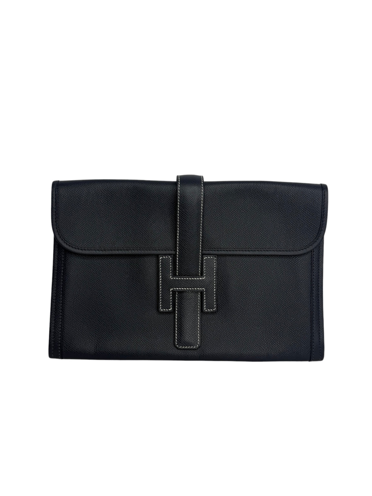 Hermes PM Jige Clutch Epsom Navy T9272