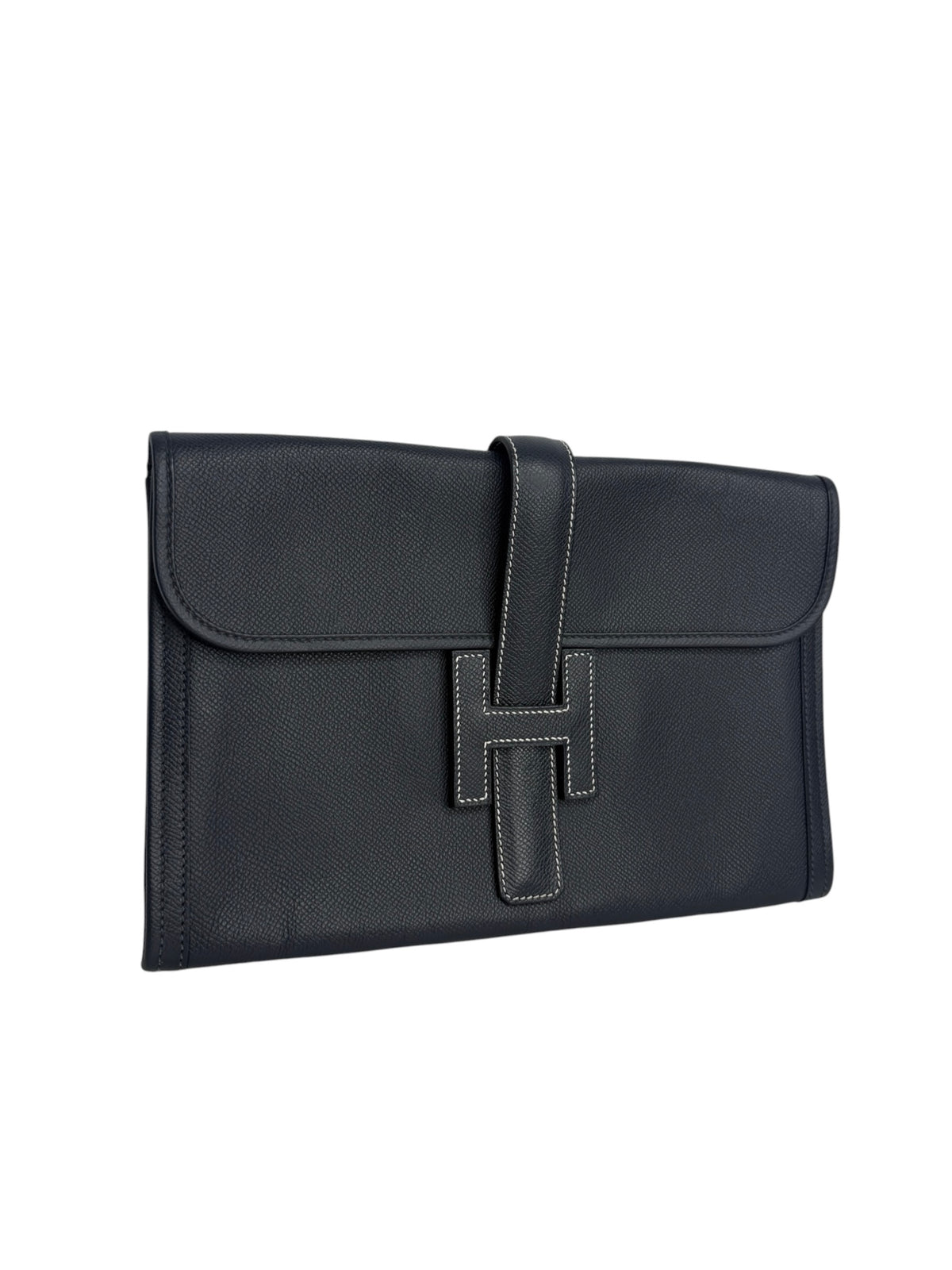 Hermes PM Jige Clutch Epsom Navy T9272