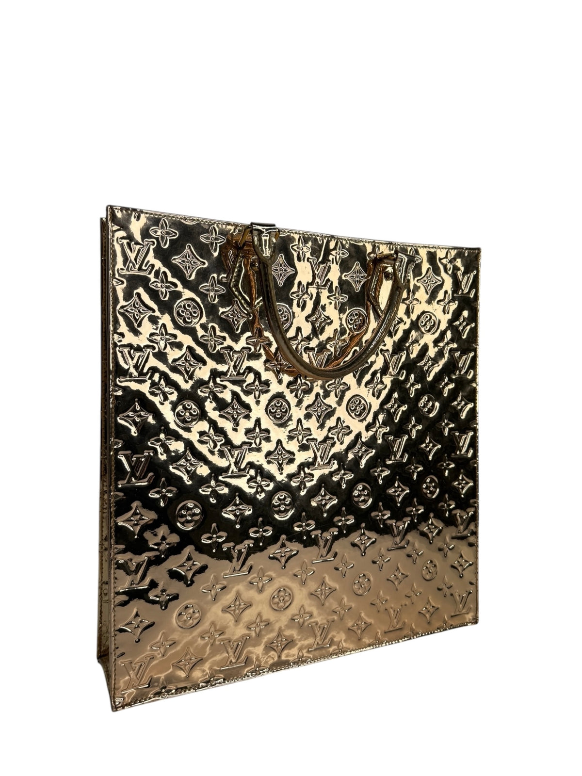 Louis Vuitton Gold Monogram Miroir Sac Plat T9273