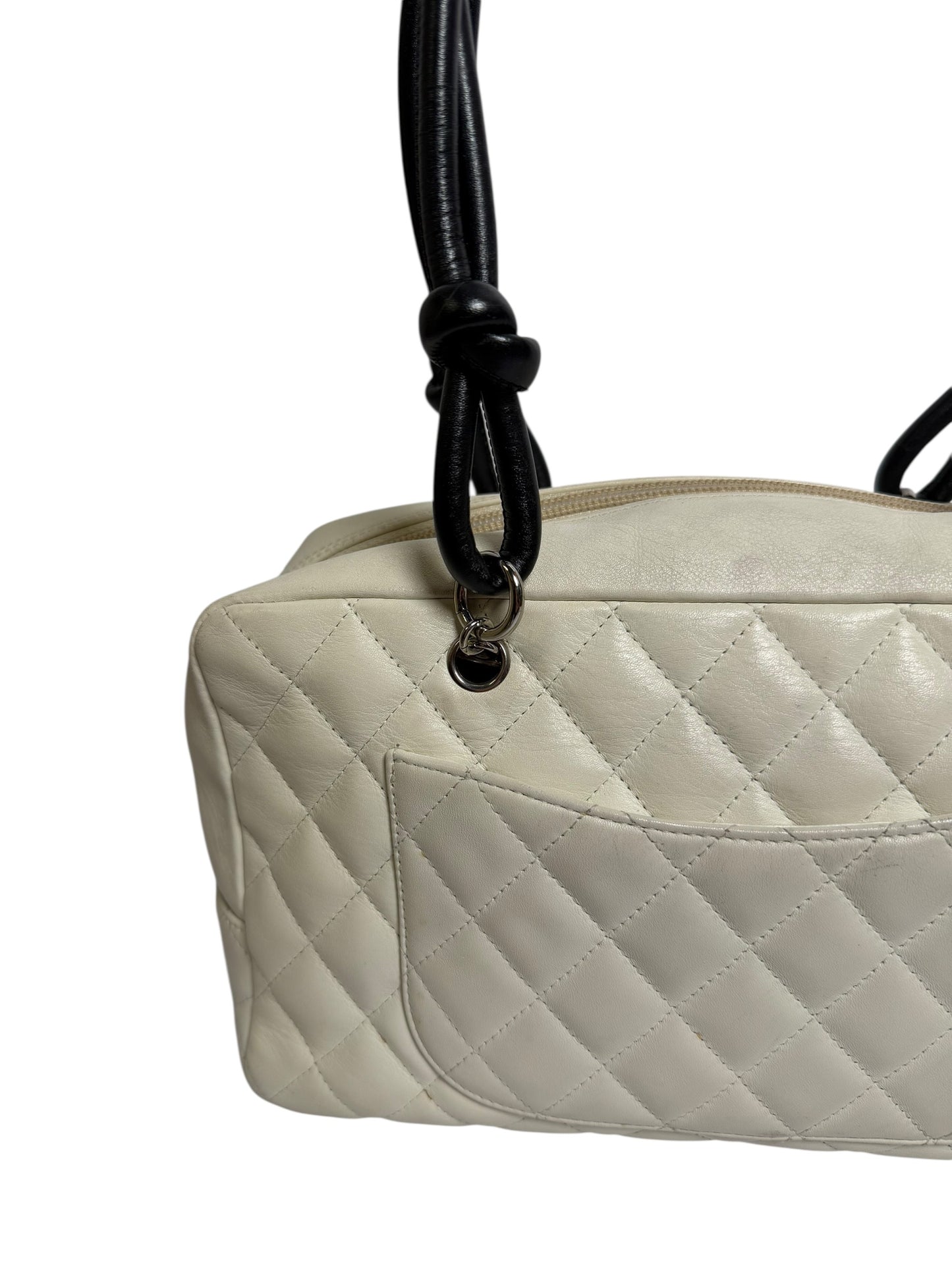 Chanel bowling python cambon white