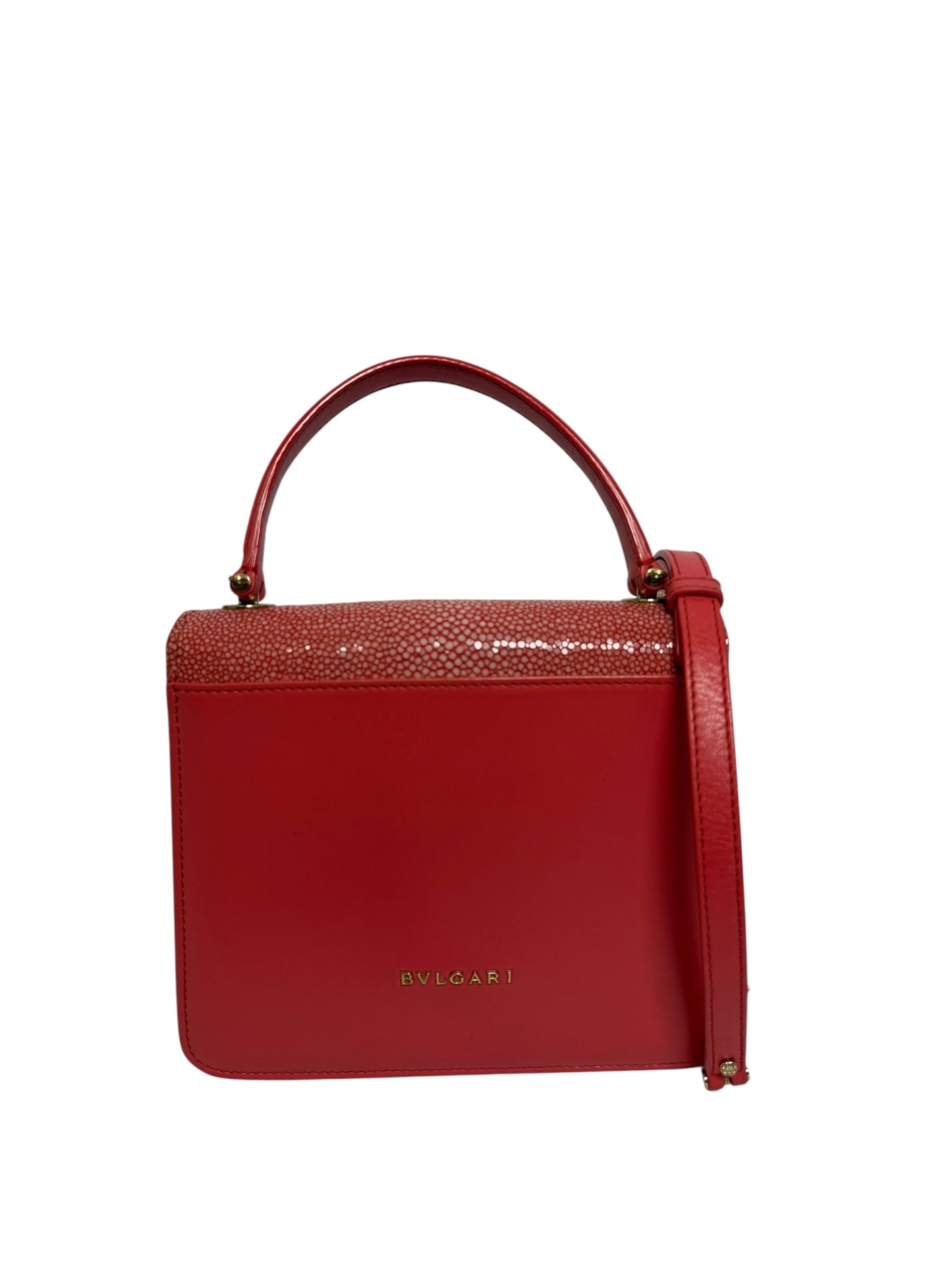 Bvlgari Pink Stingray Top Handle Small