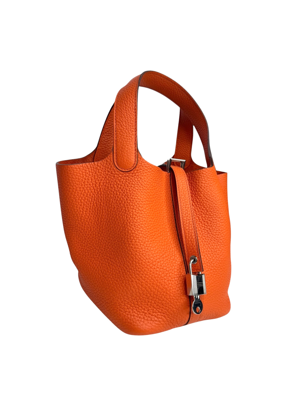 Hermes Picotin 18 Orange Clemence Palladium Hardware T9234
