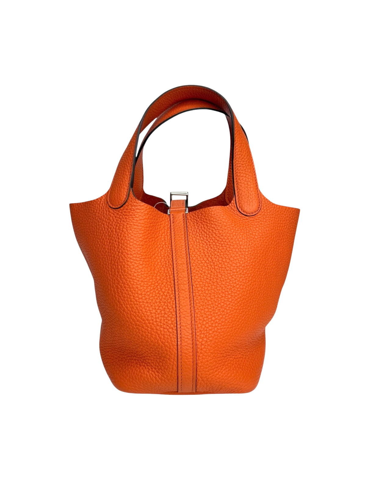 Hermes Picotin 18 Orange Clemence Palladium Hardware T9234