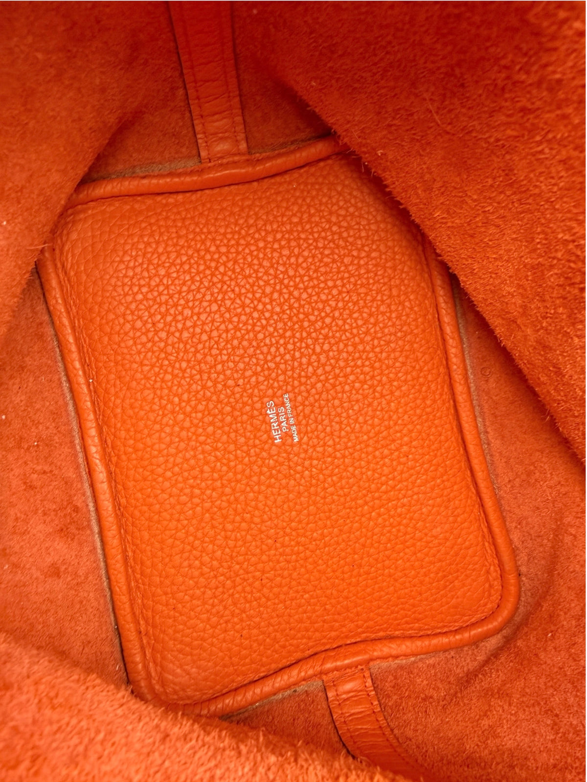 Hermes Picotin 18 Orange Clemence Palladium Hardware T9234