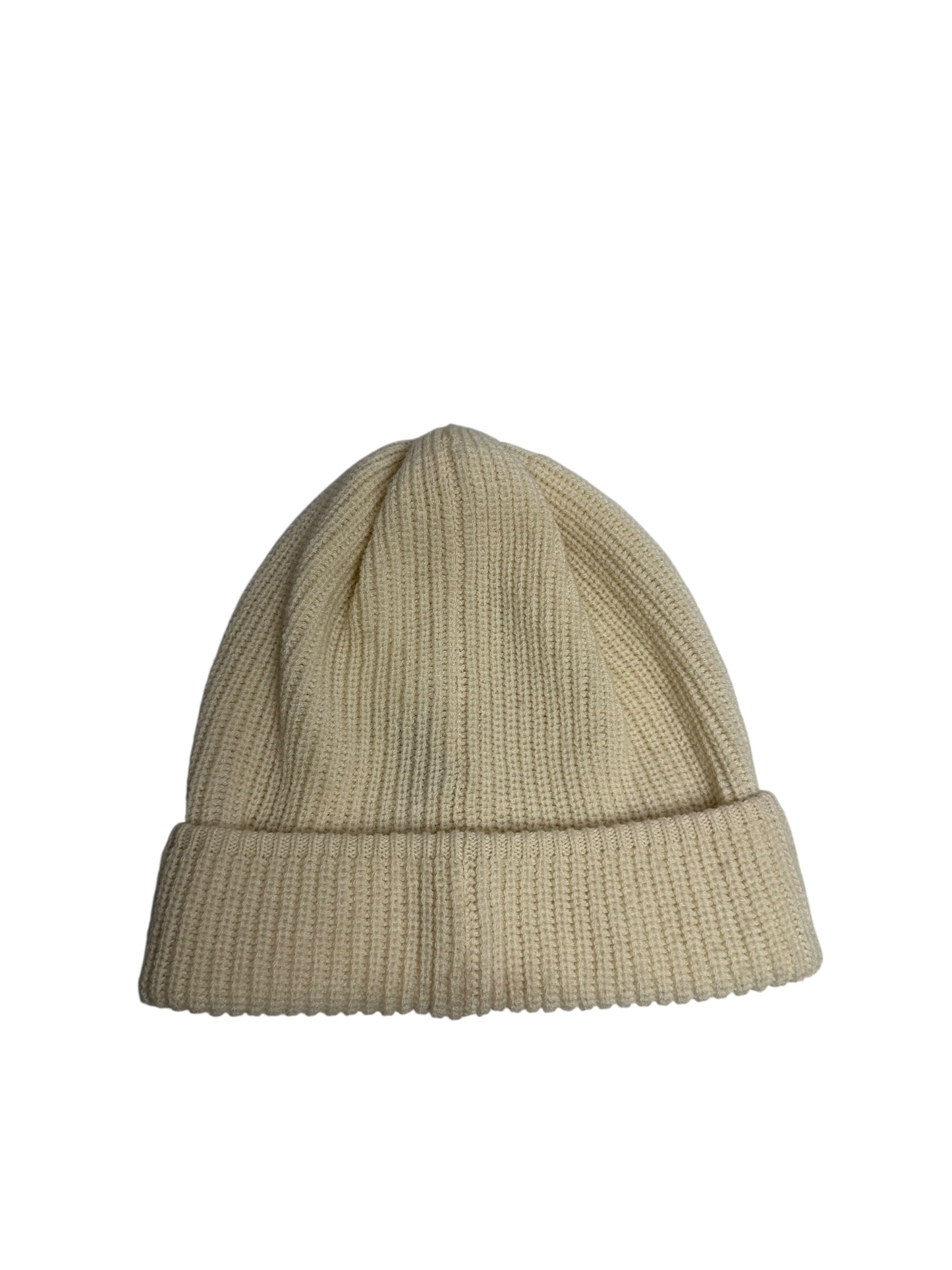 Chanel white knit beanie