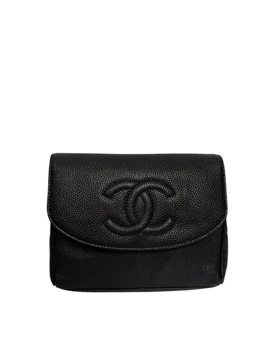 Chanel coin pouch caviar black