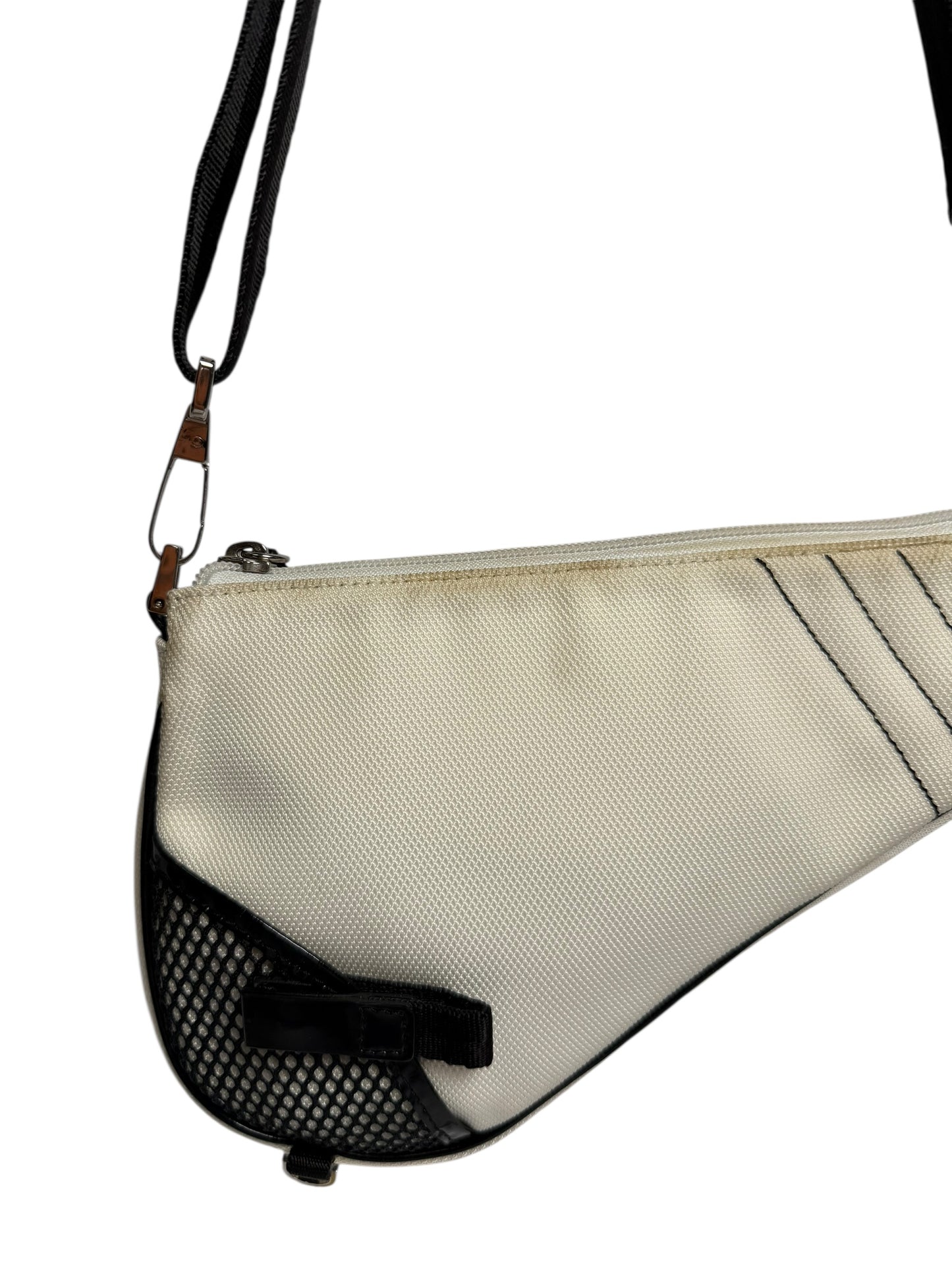 Dior saddle black and white mesh