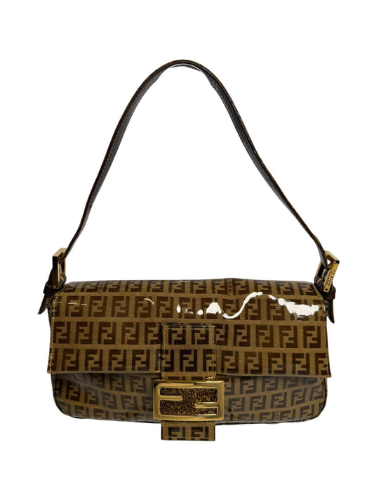 Fendi vintage coated canvas baguette