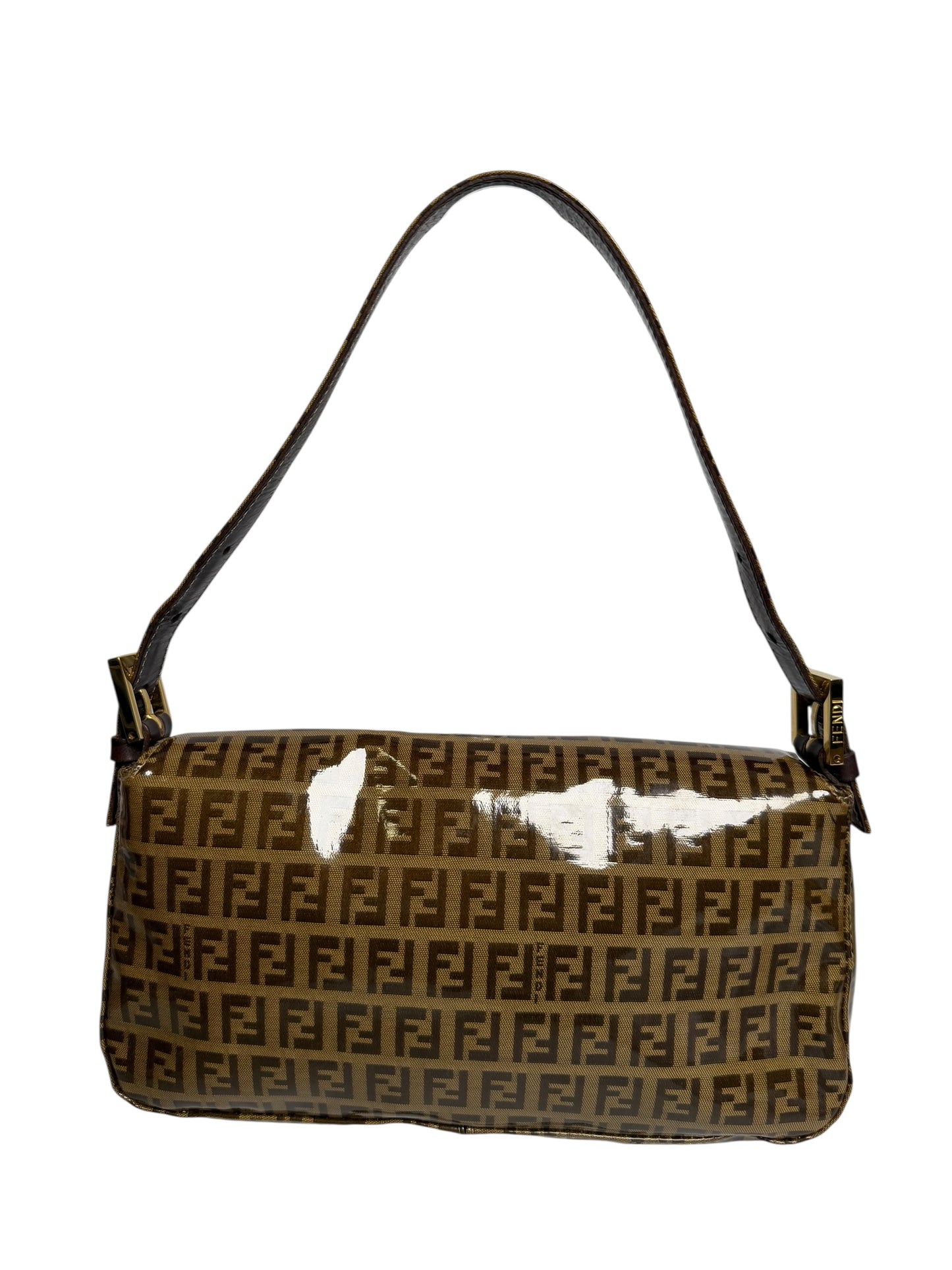 Fendi vintage coated canvas baguette