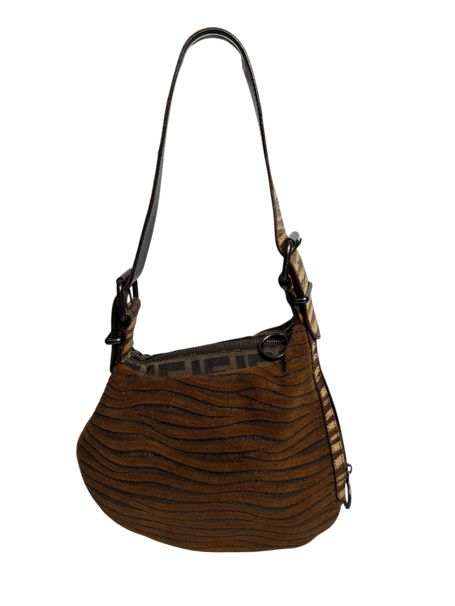 Fendi oyster tiger print lizard