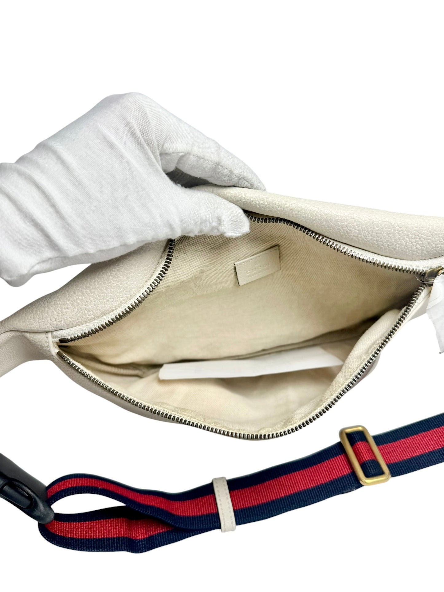Gucci White Logo Bum Bag T5872