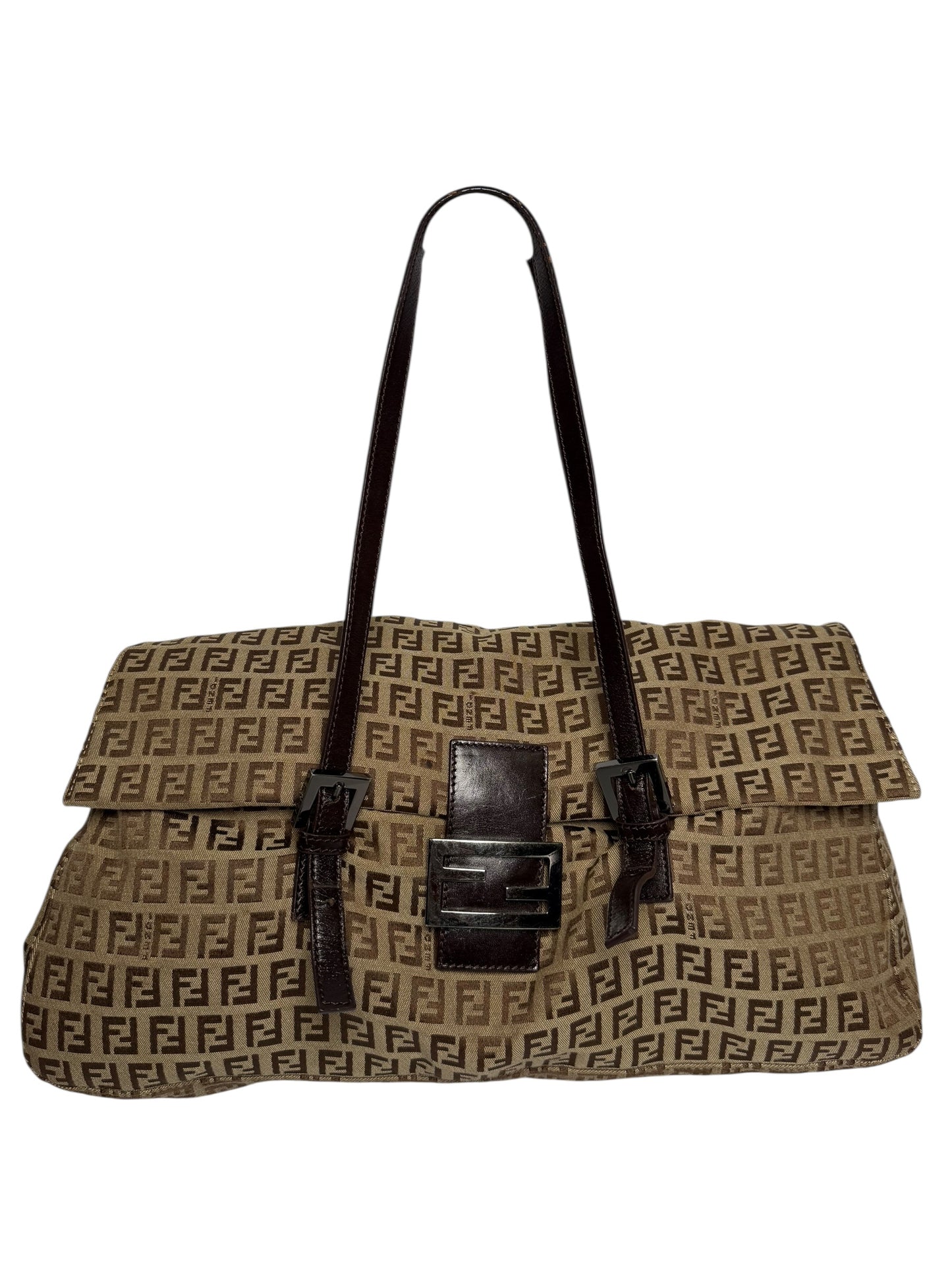 Fendi logo tote flap