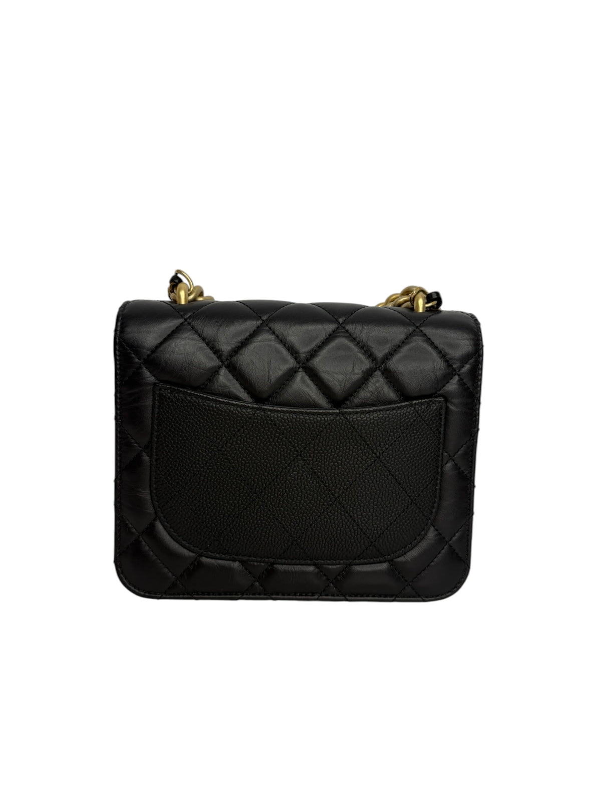 Chanel Black Top Handle Chain Flap T9292