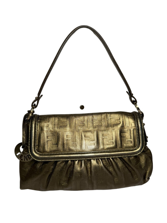 Fendi gold baguette