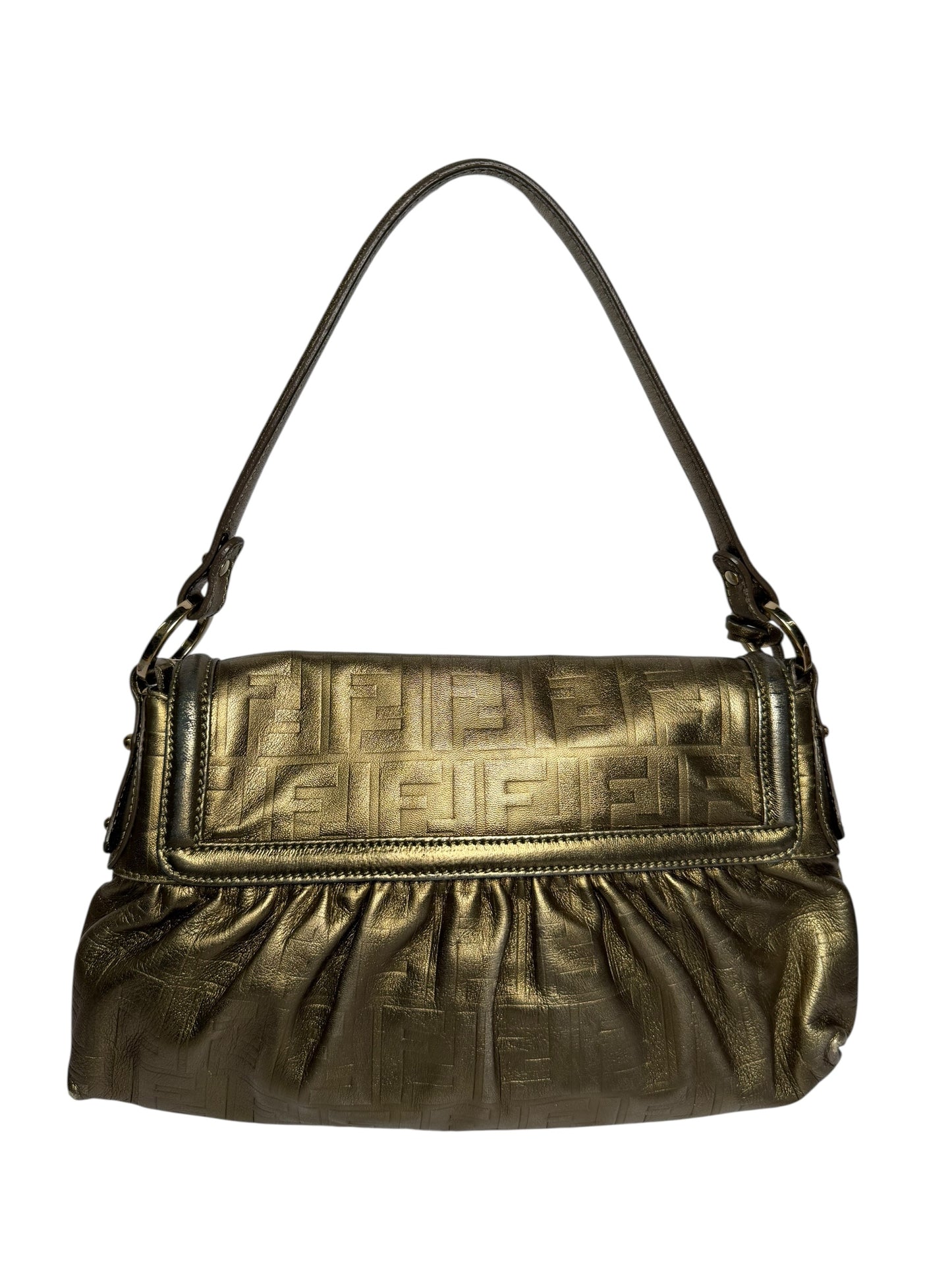 Fendi gold baguette