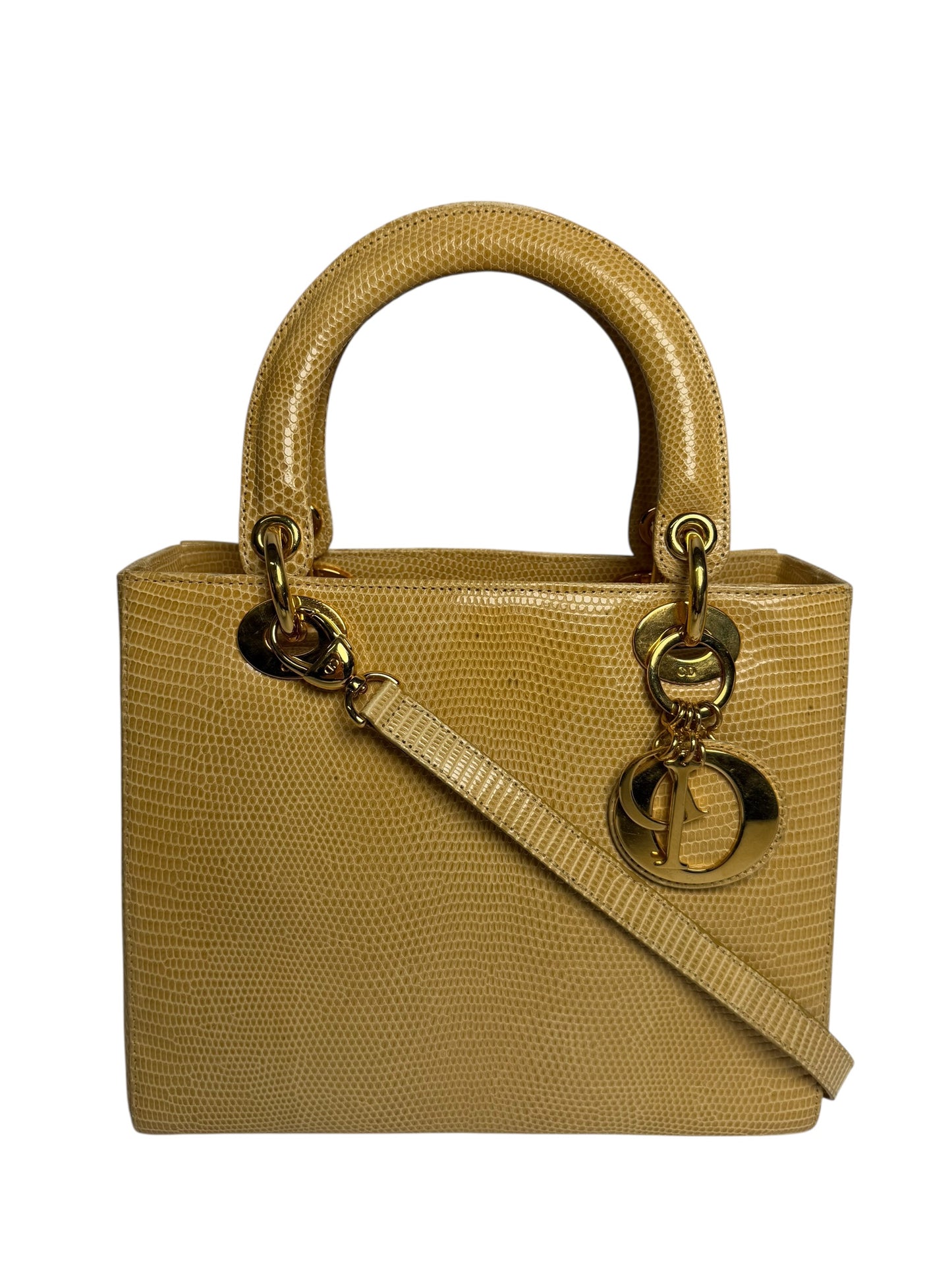 Dior neutral lizard lady dior medium