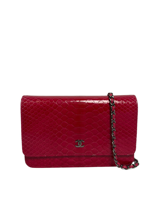 Chanel pink python woc