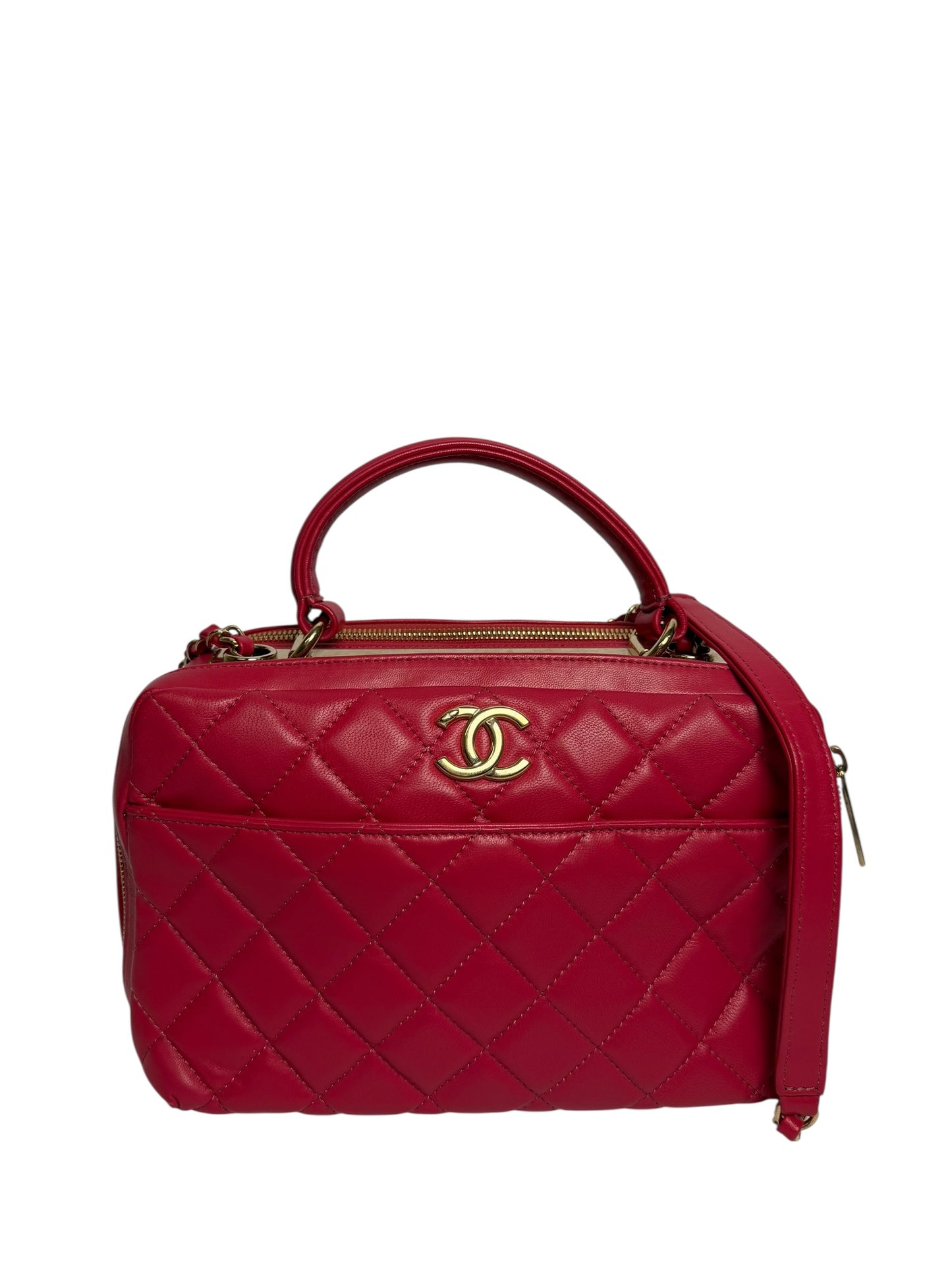 Chanel trendy red bowler