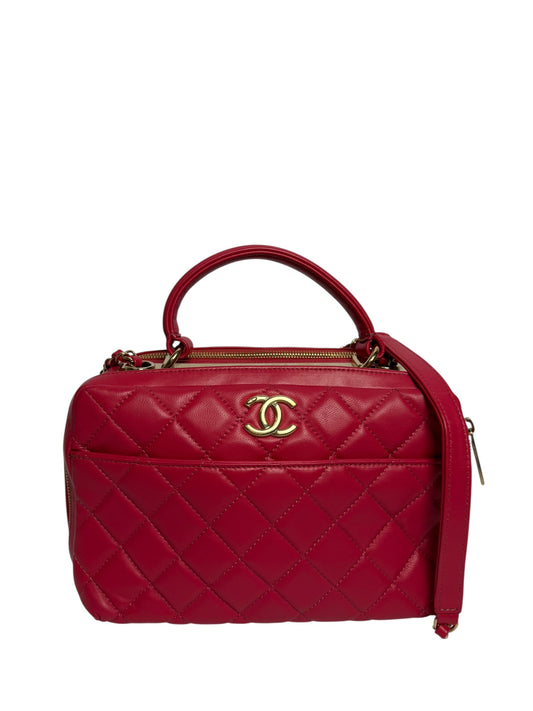 Chanel trendy red bowler