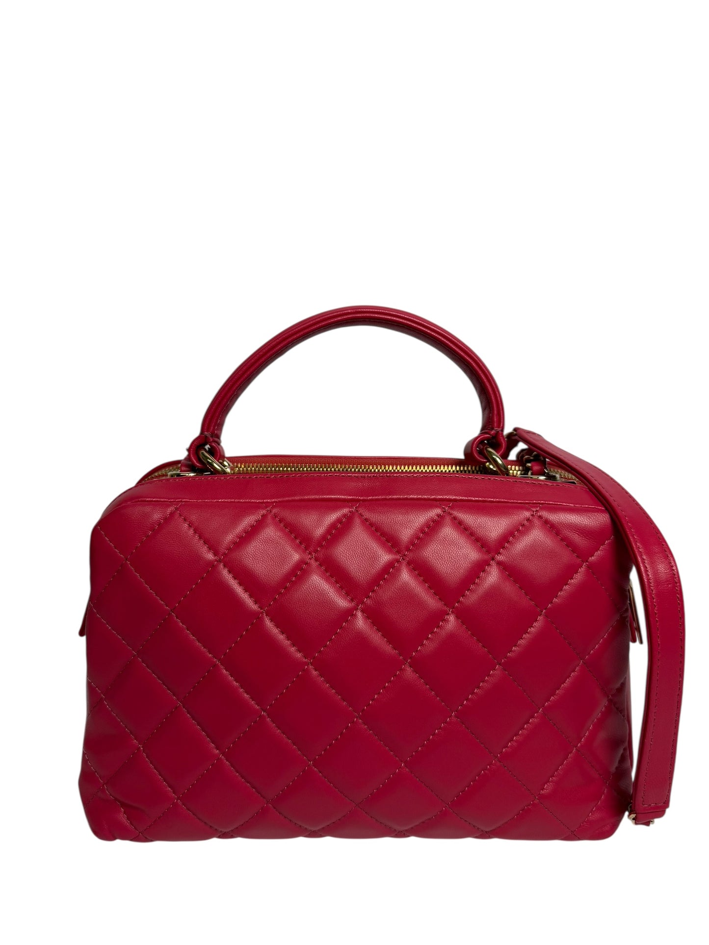 Chanel trendy red bowler