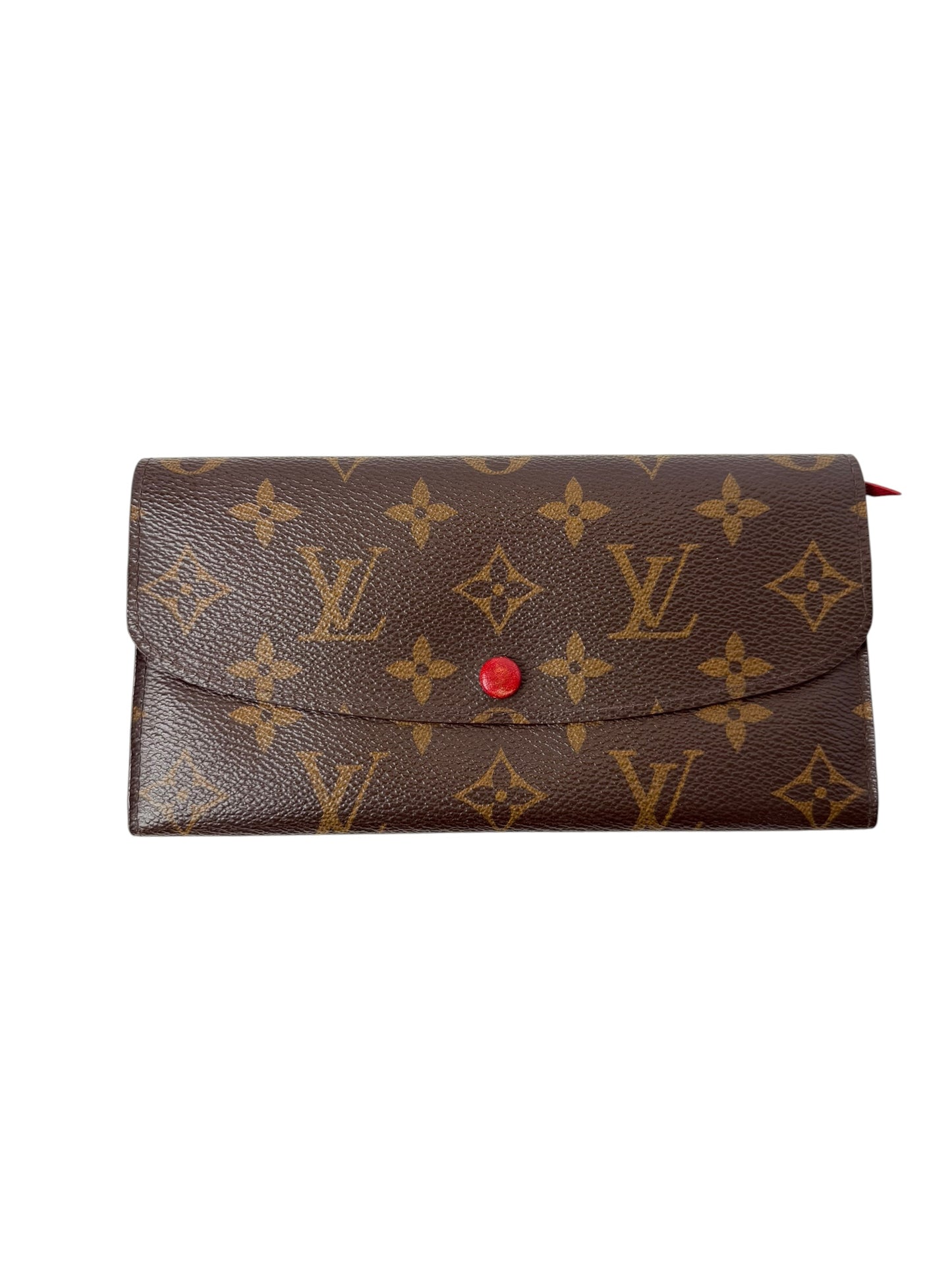 Louis Vuitton Monogram Button Flap Wallet T7490