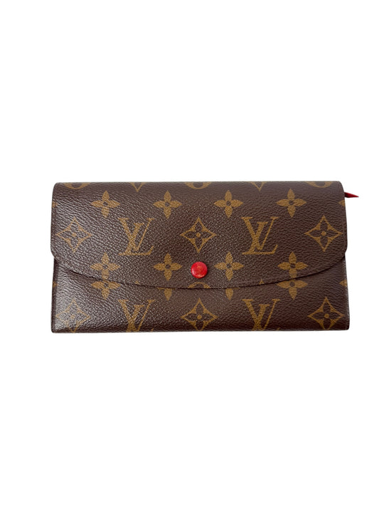 Louis Vuitton Monogram Button Flap Wallet T7490