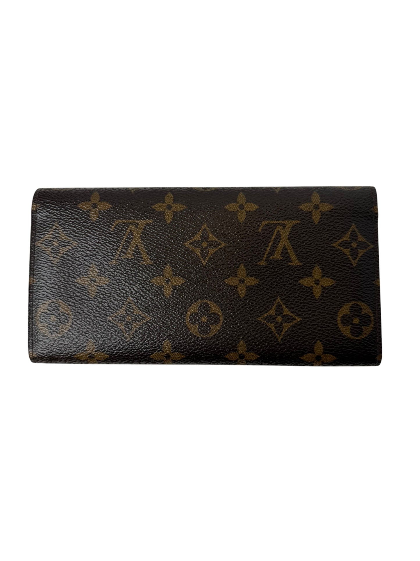 Louis Vuitton Monogram Button Flap Wallet T7490