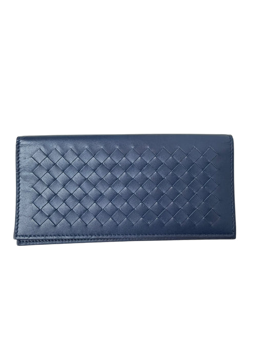 Bottega Venetta fold wallet blue T8130