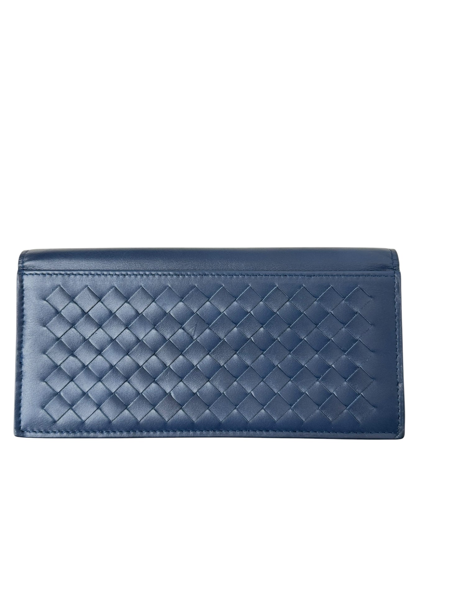 Bottega Venetta fold wallet blue T8130