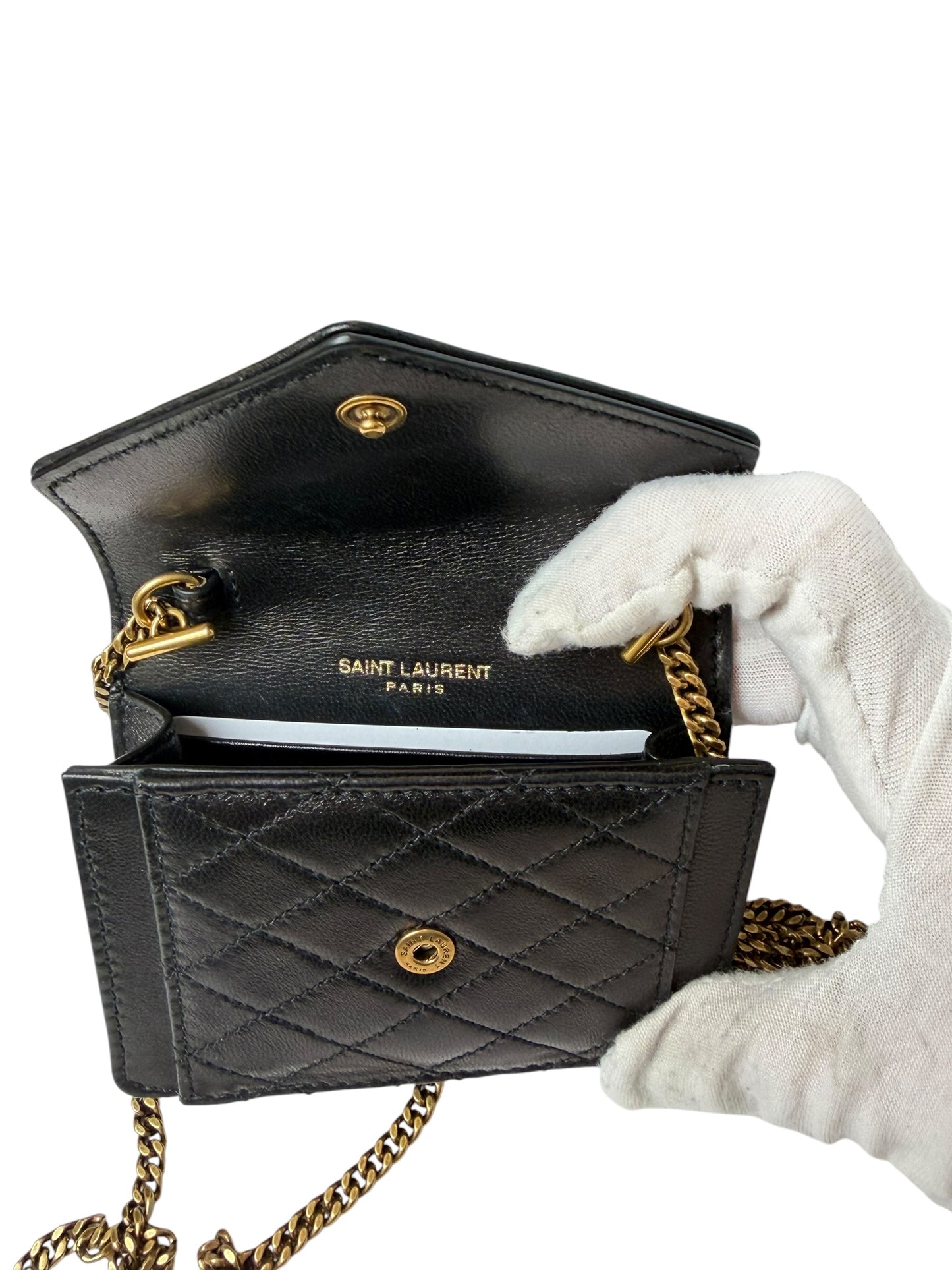 YSL Black Micro WOC T1972