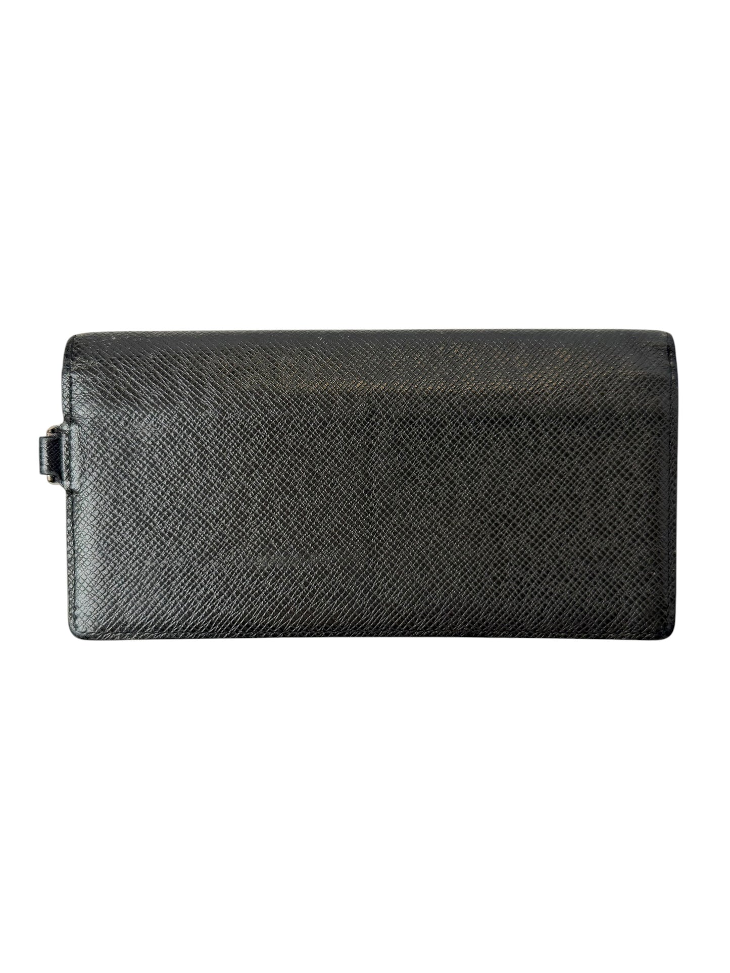 Louis Vuitton Black Button Fold Wallet T3347