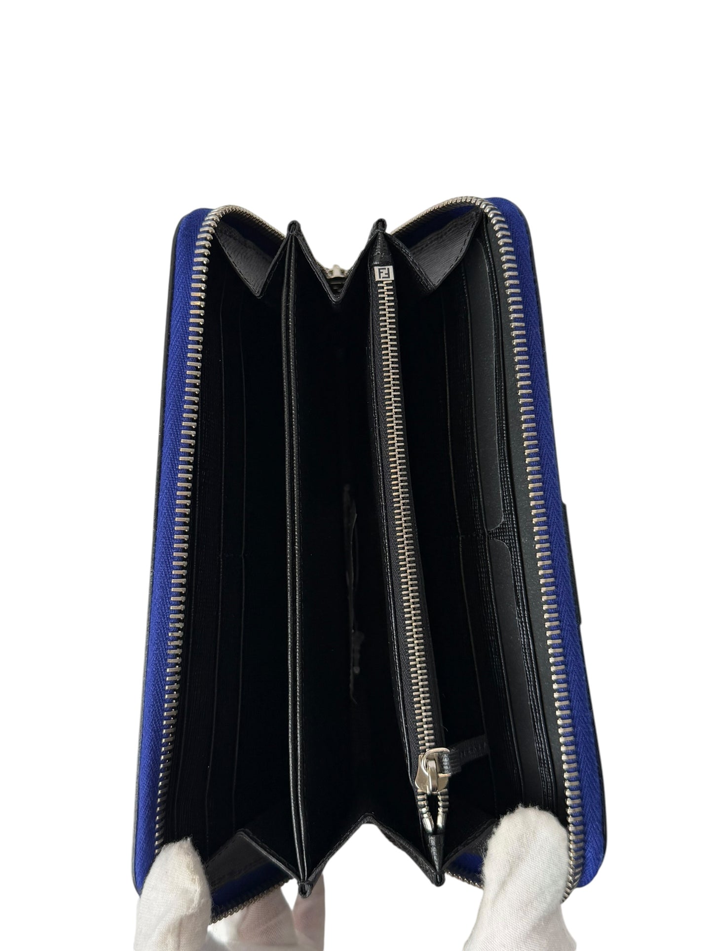 Fendi Blue Monster Zip Wallet T4180